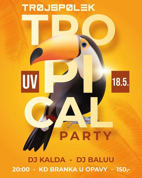 Plakát akce Tropical Party